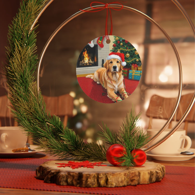 Custom Pet Christmas Holiday Ornament Hanging Mockup